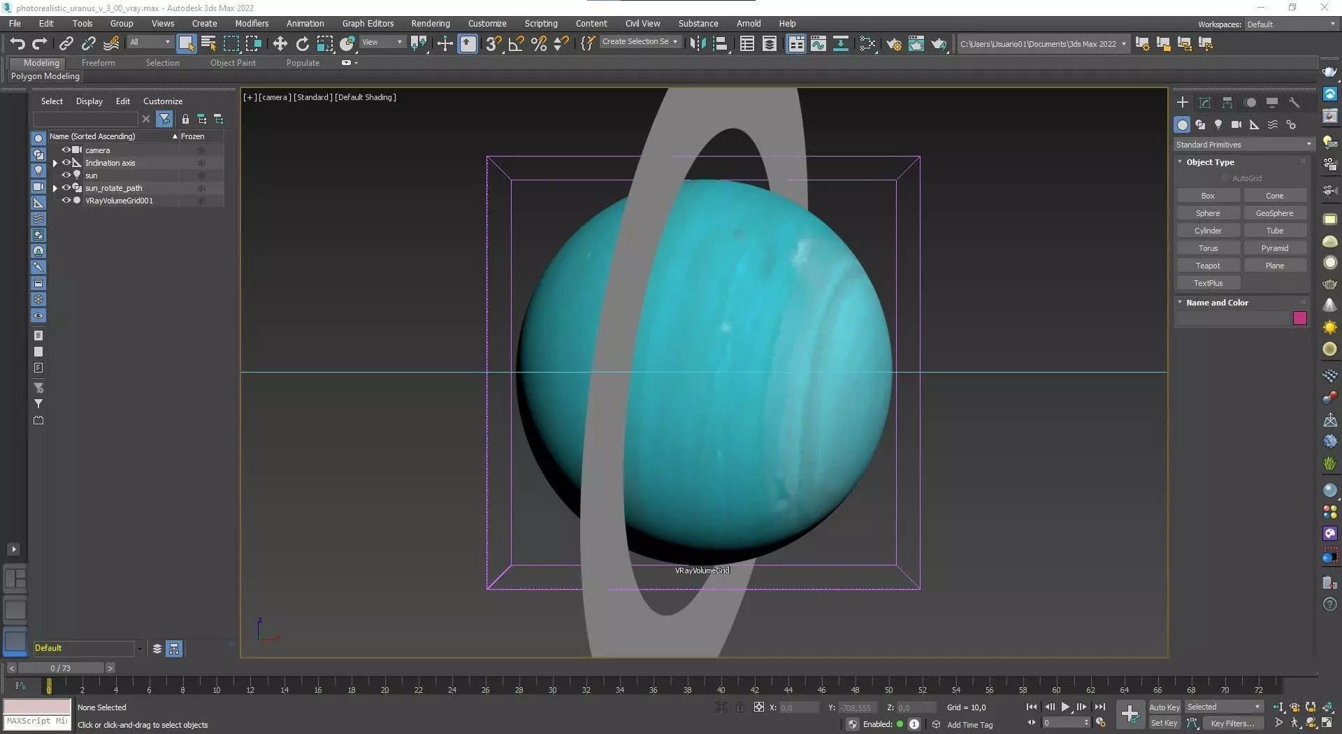 Uranus 16K Photorealistic  Low-poly 3D model_41