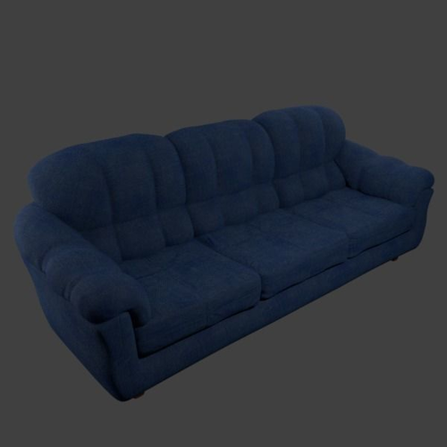 Couch - Linen Free low-poly 3D model