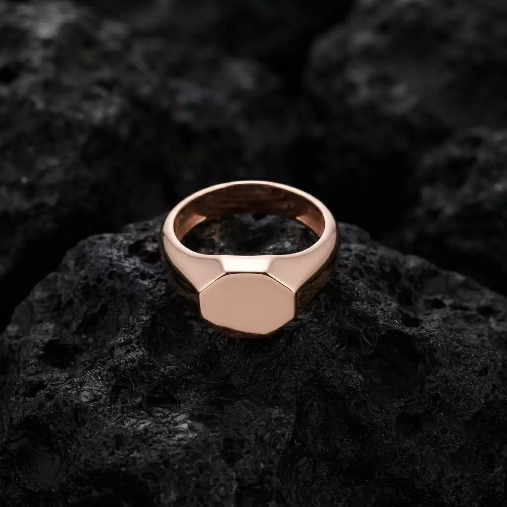 Jewelry Signet Ring v28 S Size 3D print model