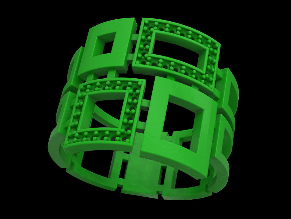 Multi quadrant ring 3D print model_8