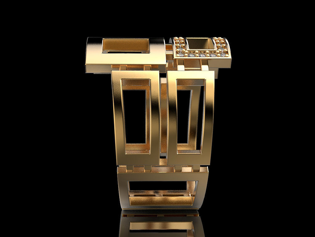 Multi quadrant ring 3D print model_3