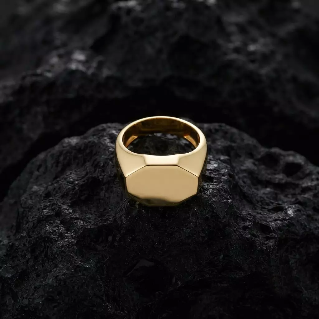 Jewelry Signet Ring v28 L Size 3D print model