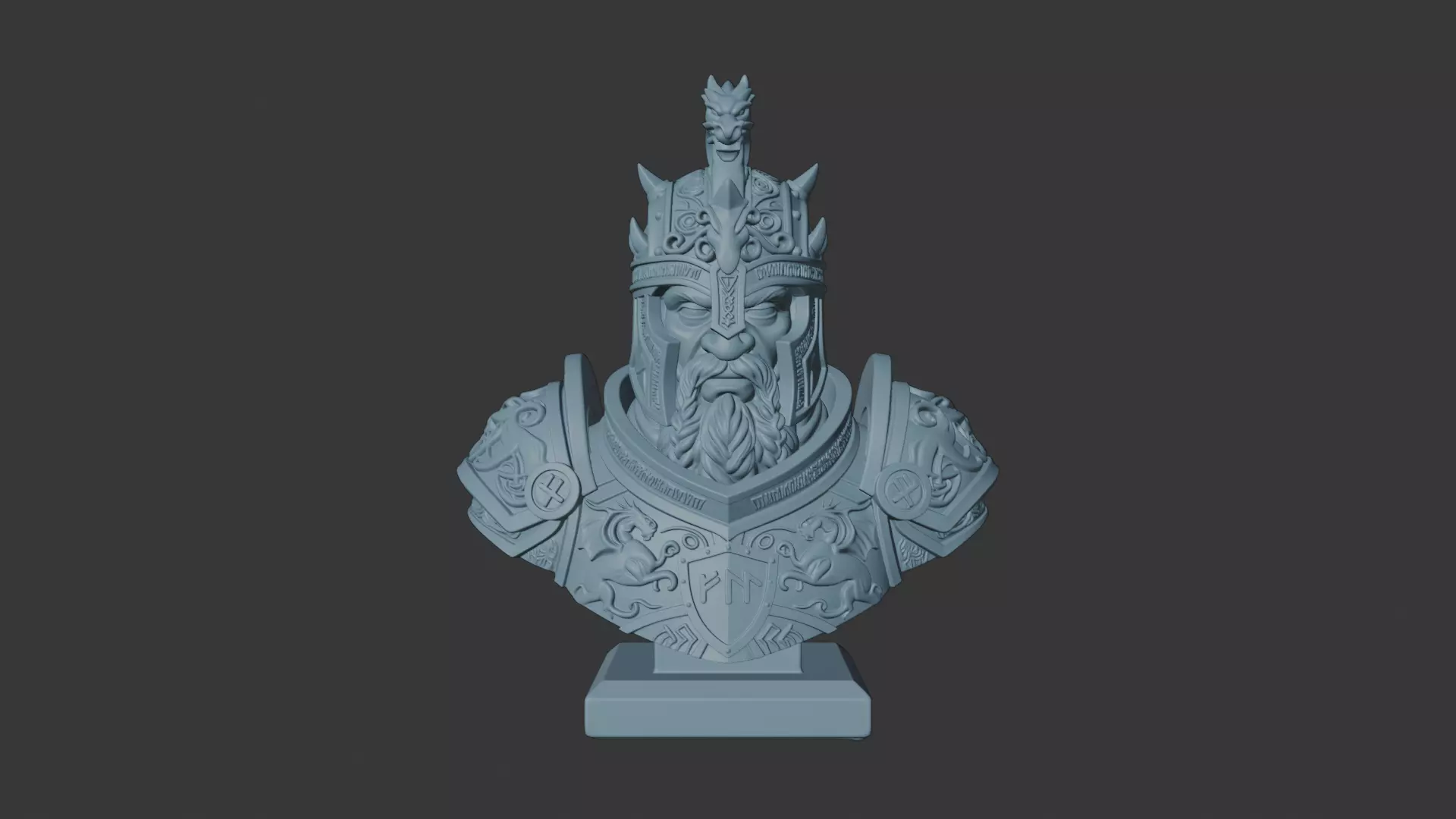 Norse Warrior Bust 3D print model