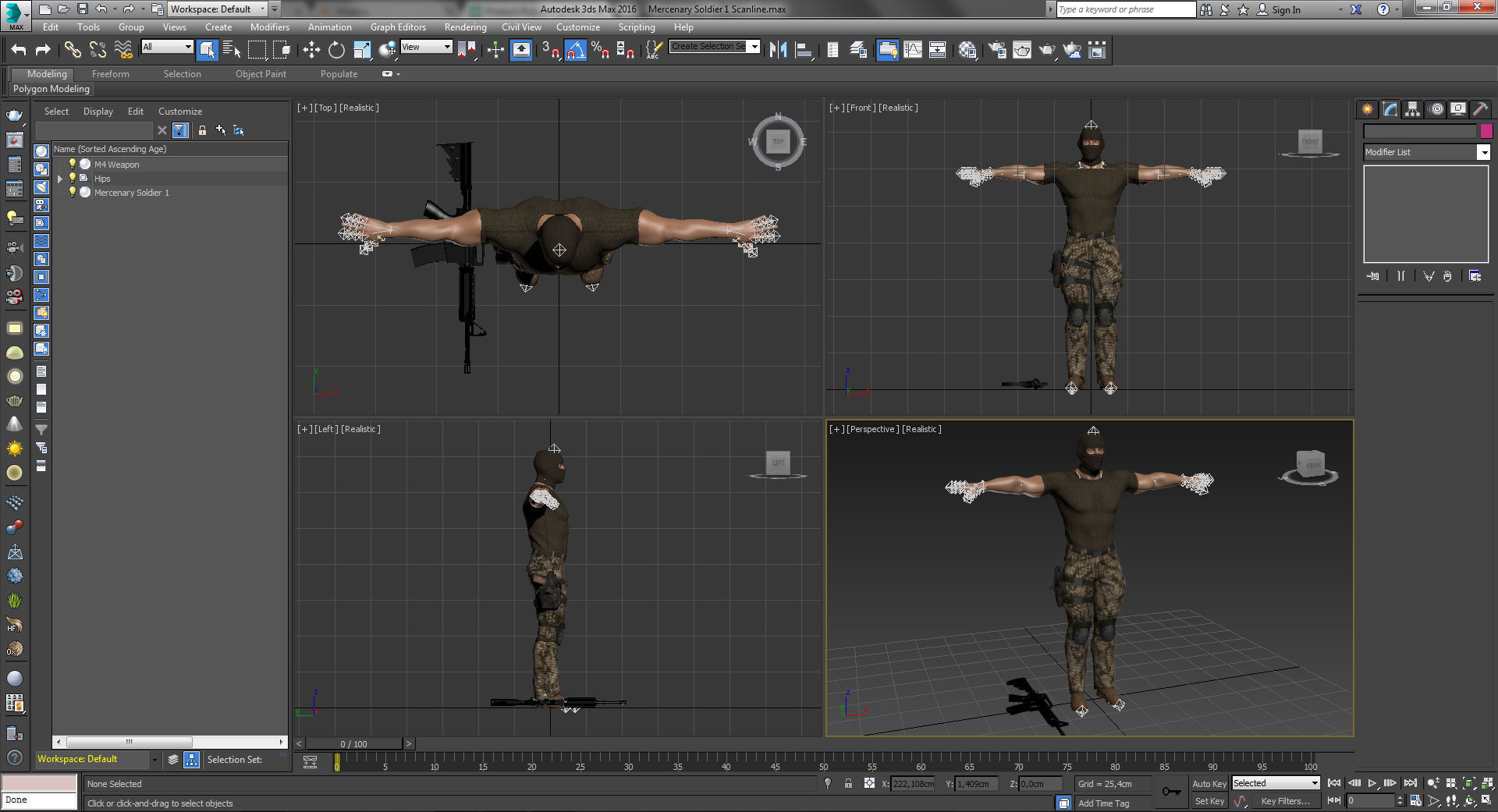 Mercenary Soldier 1 3D model_14