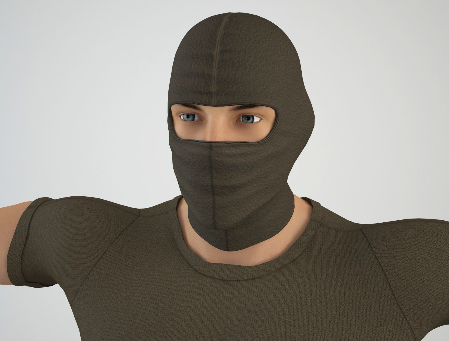 Mercenary Soldier 1 3D model_6