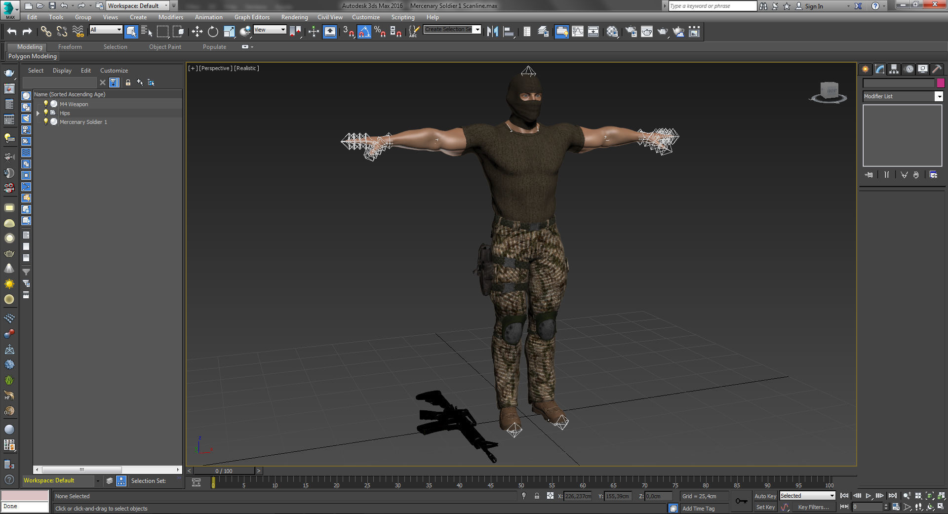 Mercenary Soldier 1 3D model_13