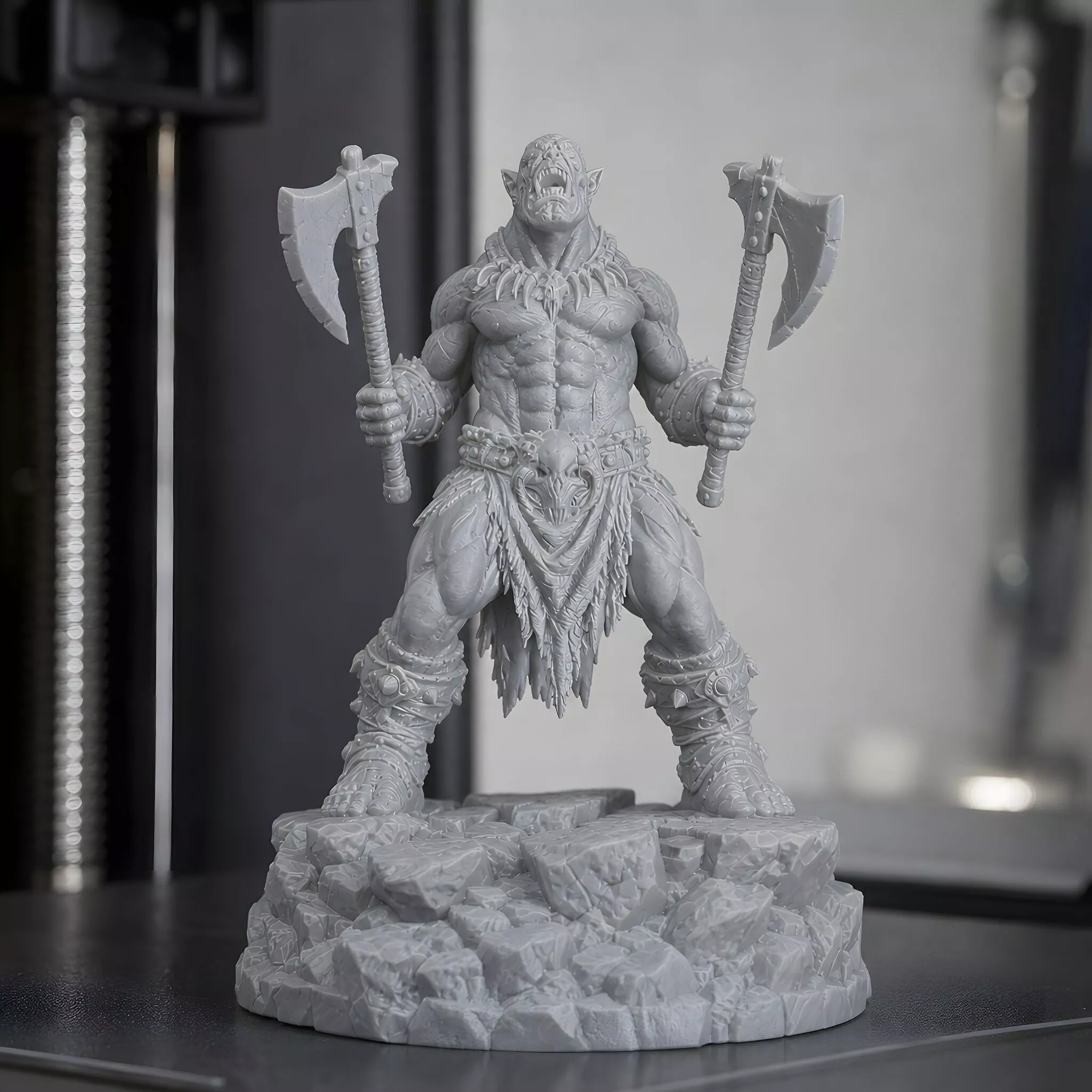 Orc Berserker Warrior 3D Print Model 3D print model
