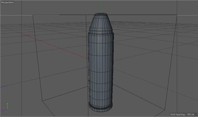 Magnum-357 Bullet Low-poly 3D model