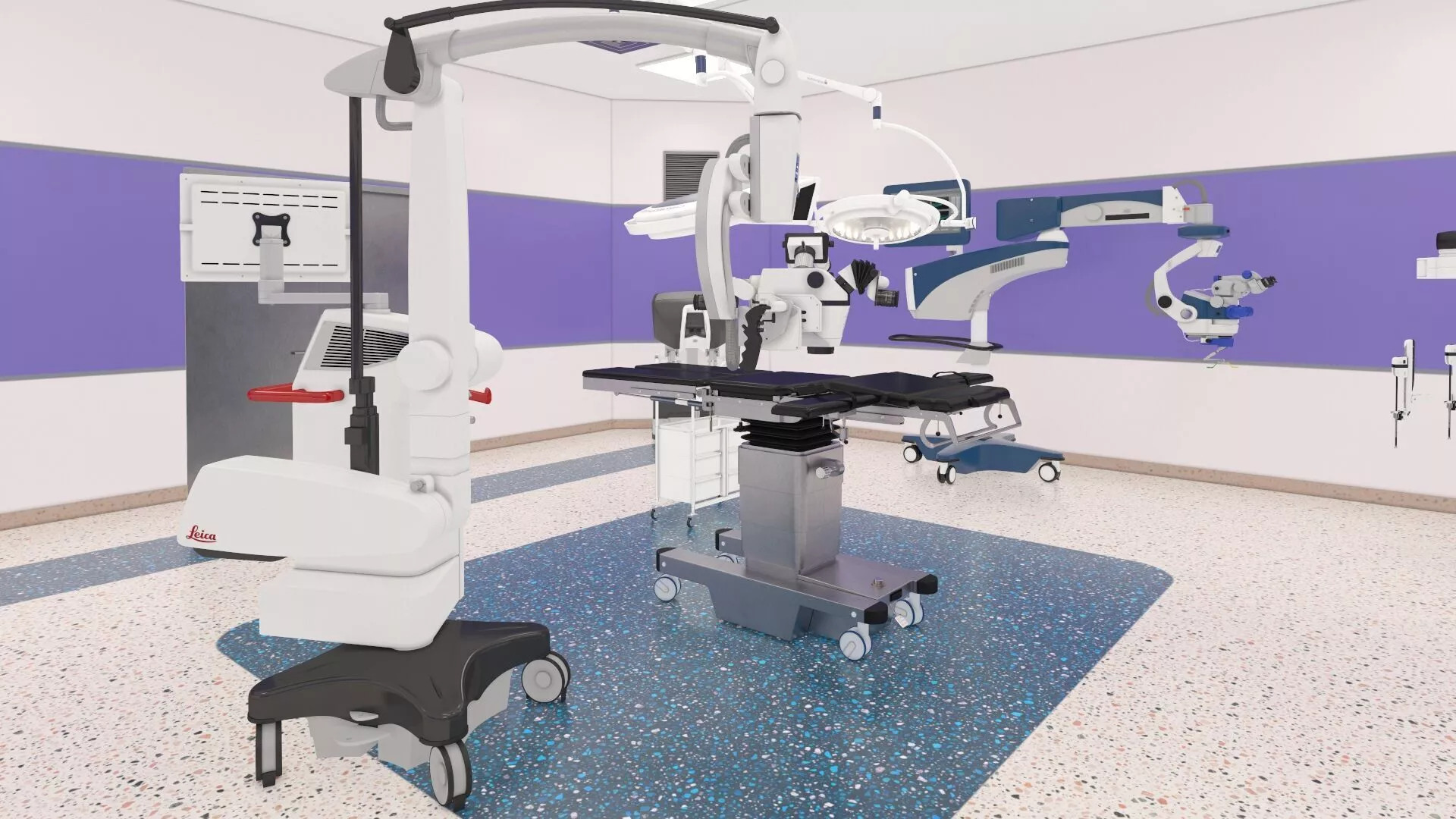 Operating Room Rigged for Maya 3D model