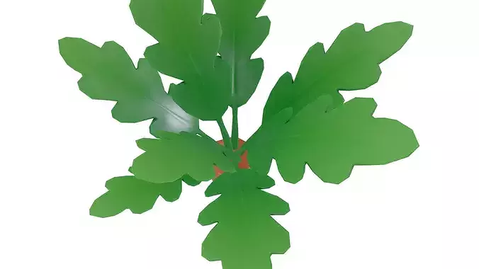 Stylized Carrot 3D Model  Game Ready Low Poly Vegetable Low-poly 3D model 5