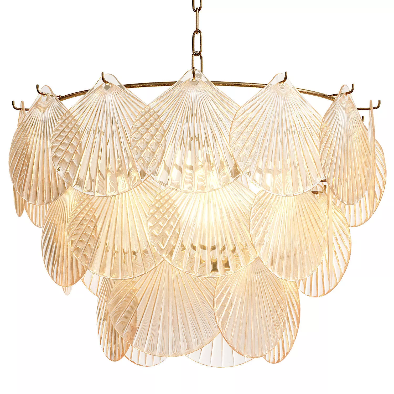 3 Layers Postmodern Chandelier SHELLS 3D model