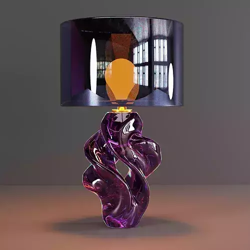 Modern Minimalist Table Lamp 3D Model Low-poly 3D model 2