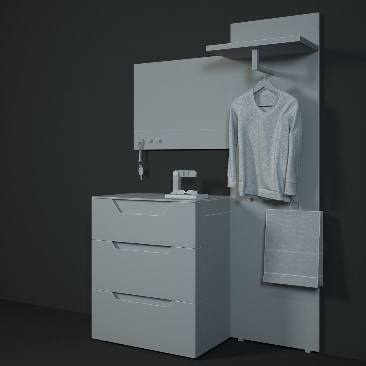 HULSTA Carva Hallway 3D model_10