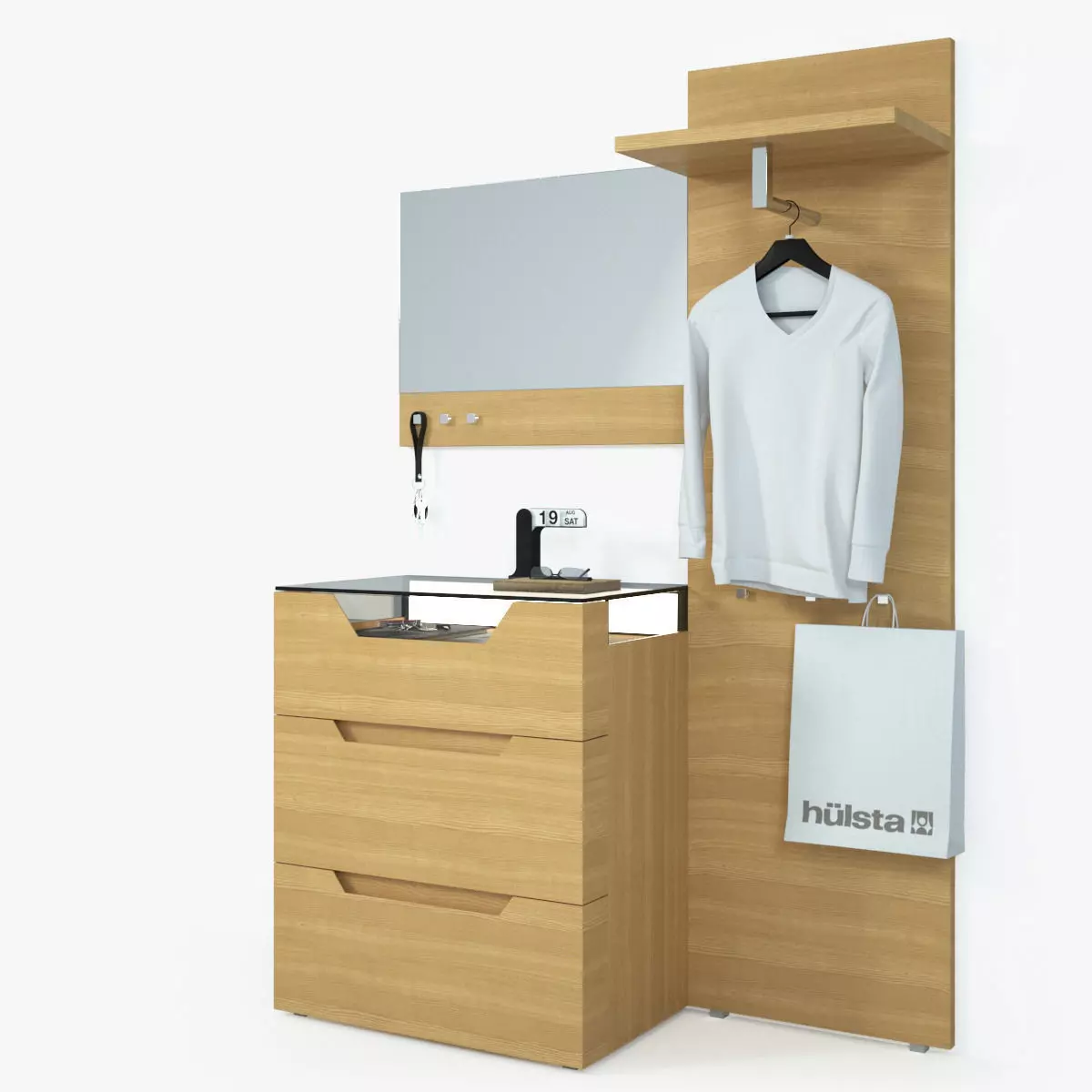 HULSTA Carva Hallway 3D model_0