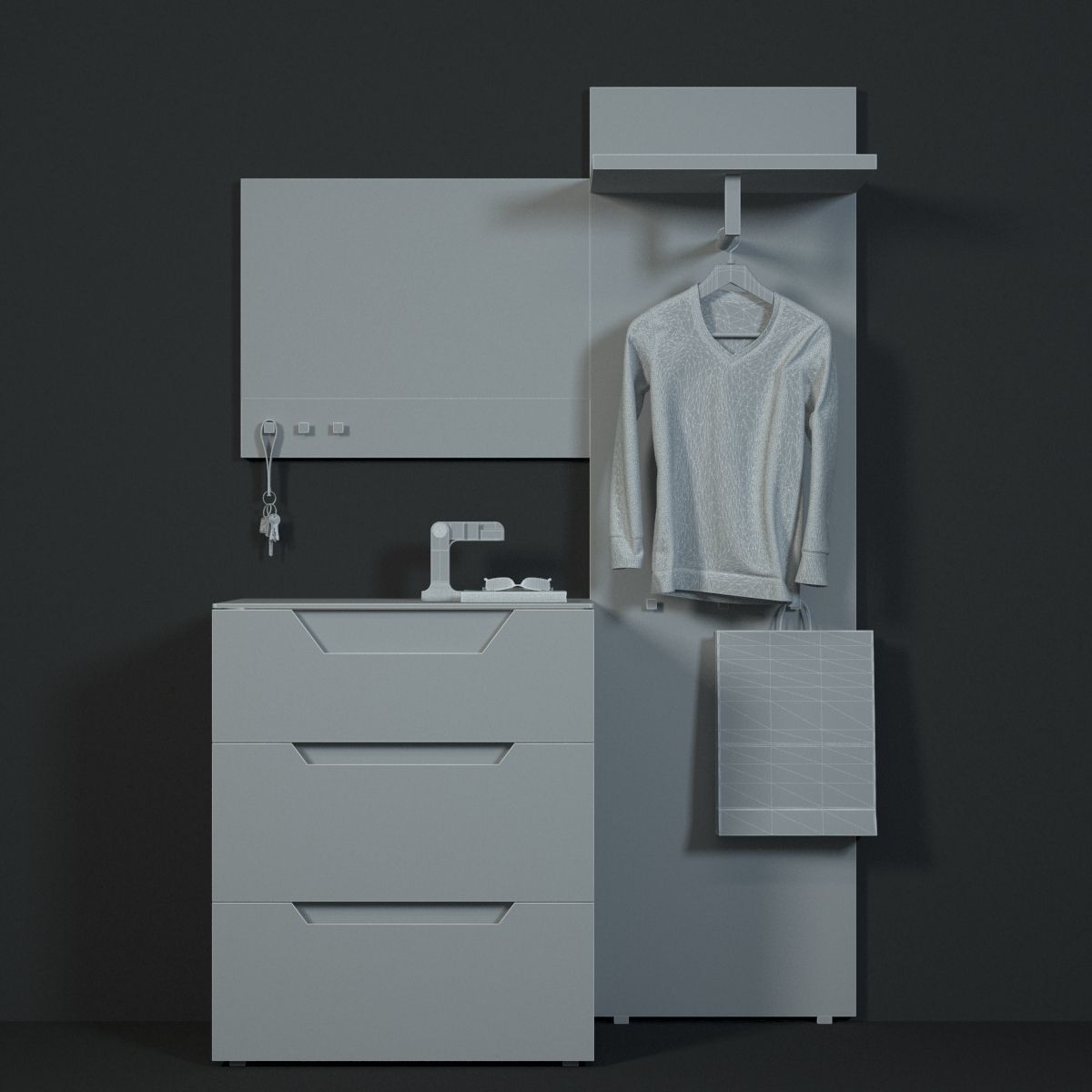 HULSTA Carva Hallway 3D model_9