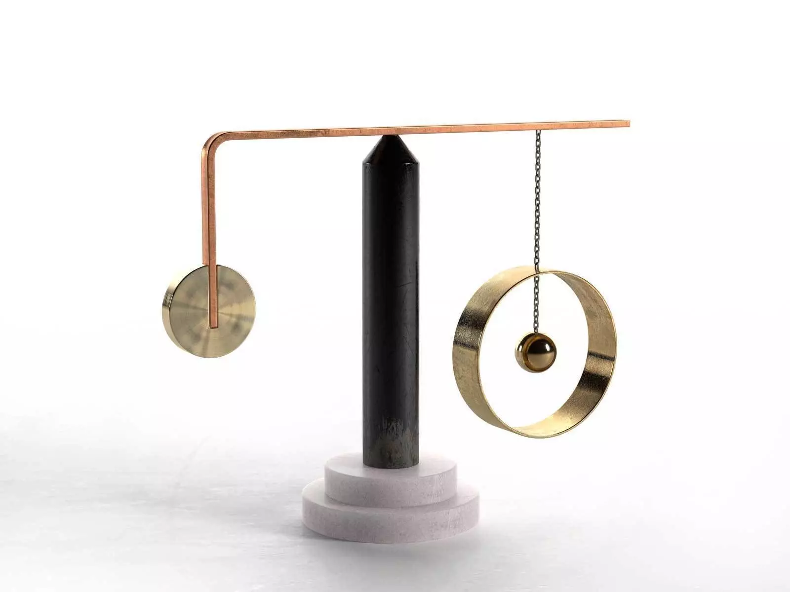 Balance Studies Sculpture 3D model_0