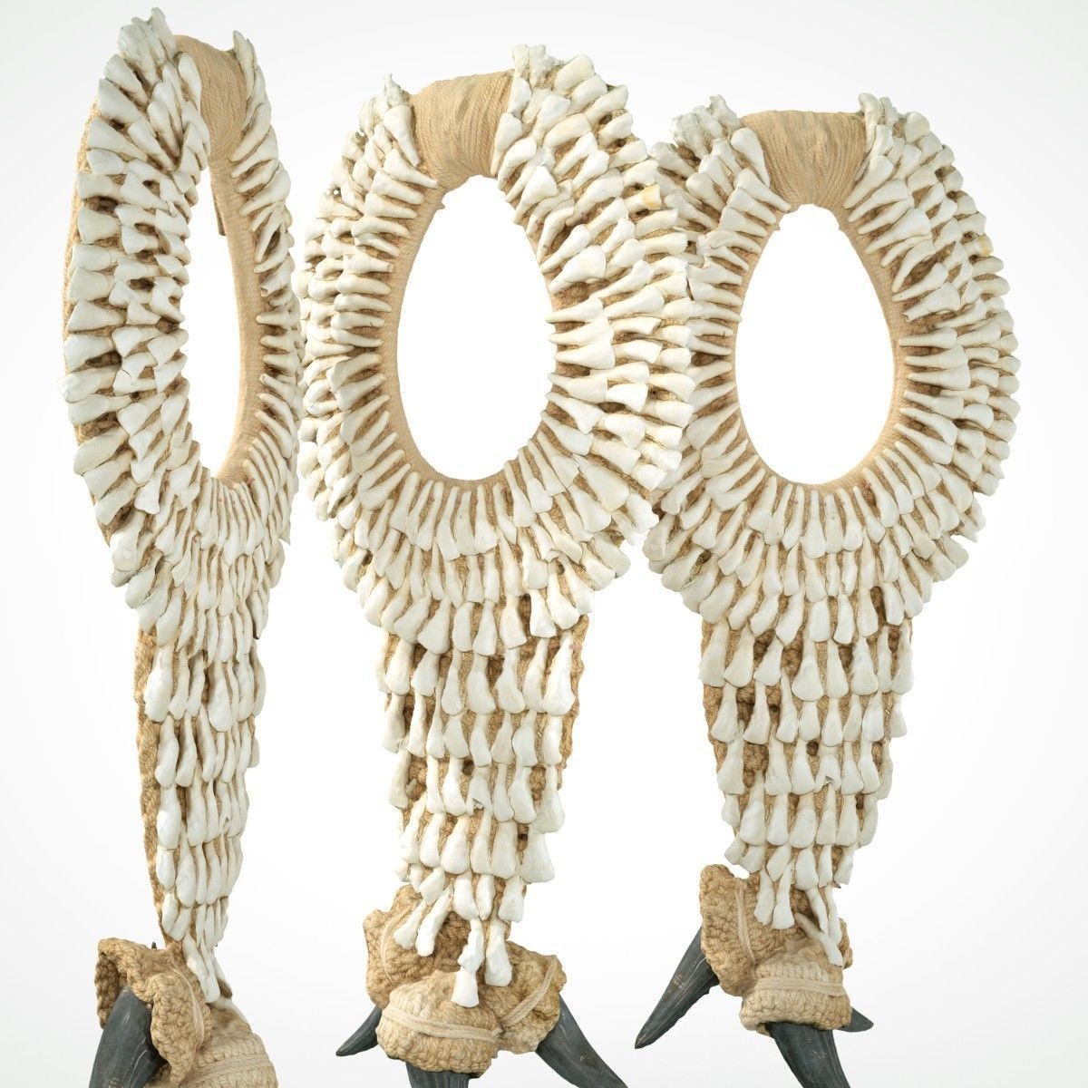 Tooth Necklace Low-poly 3D model_6