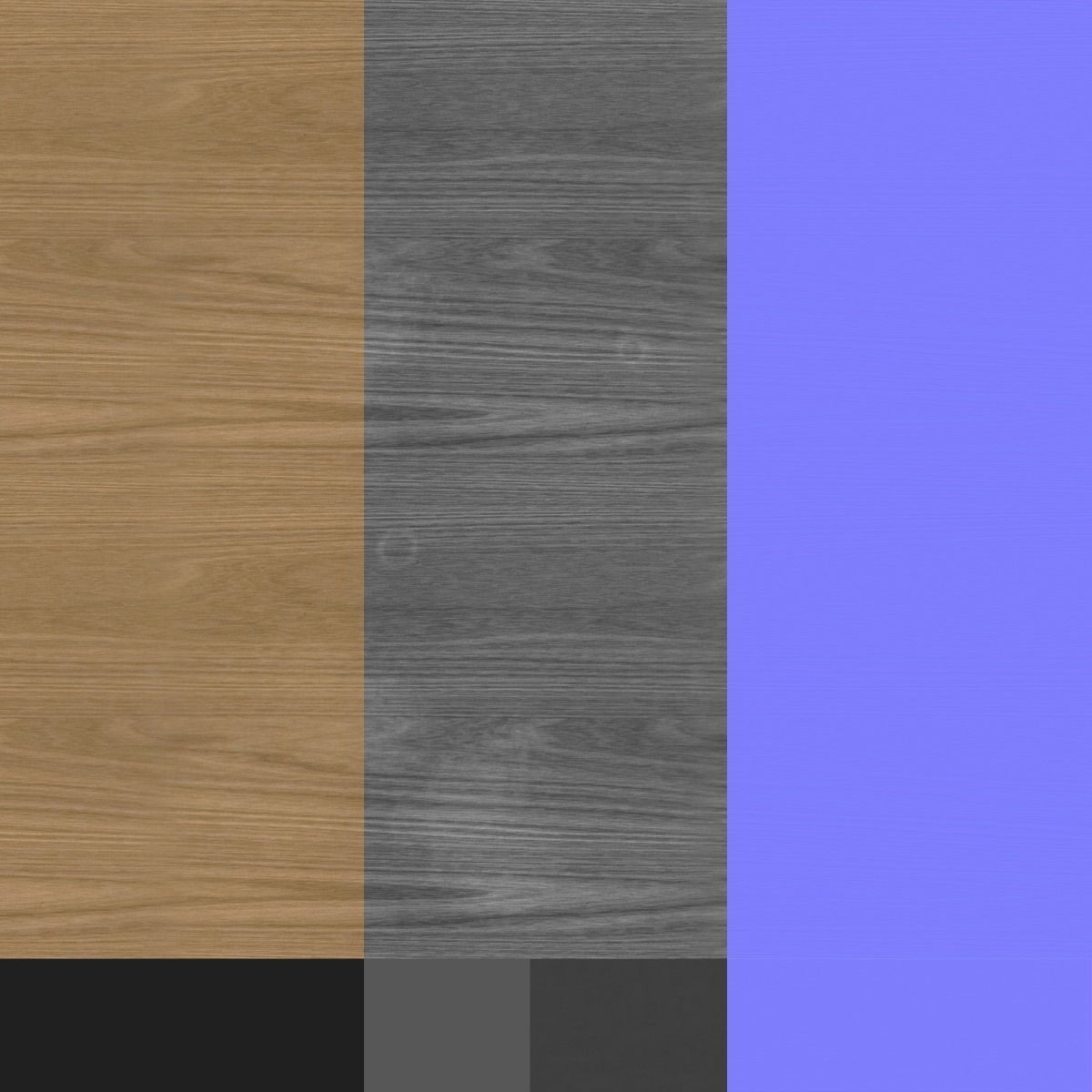 Modern Dining Table 01 Low-poly 3D model_6