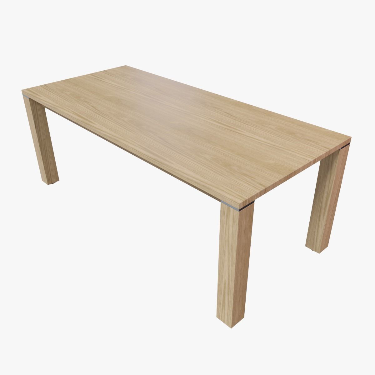 Modern Dining Table 01 Low-poly 3D model_0