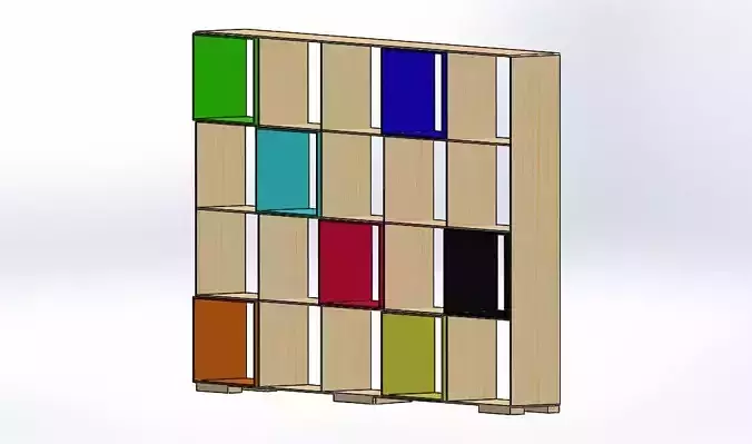 Furniture pallet bookcase