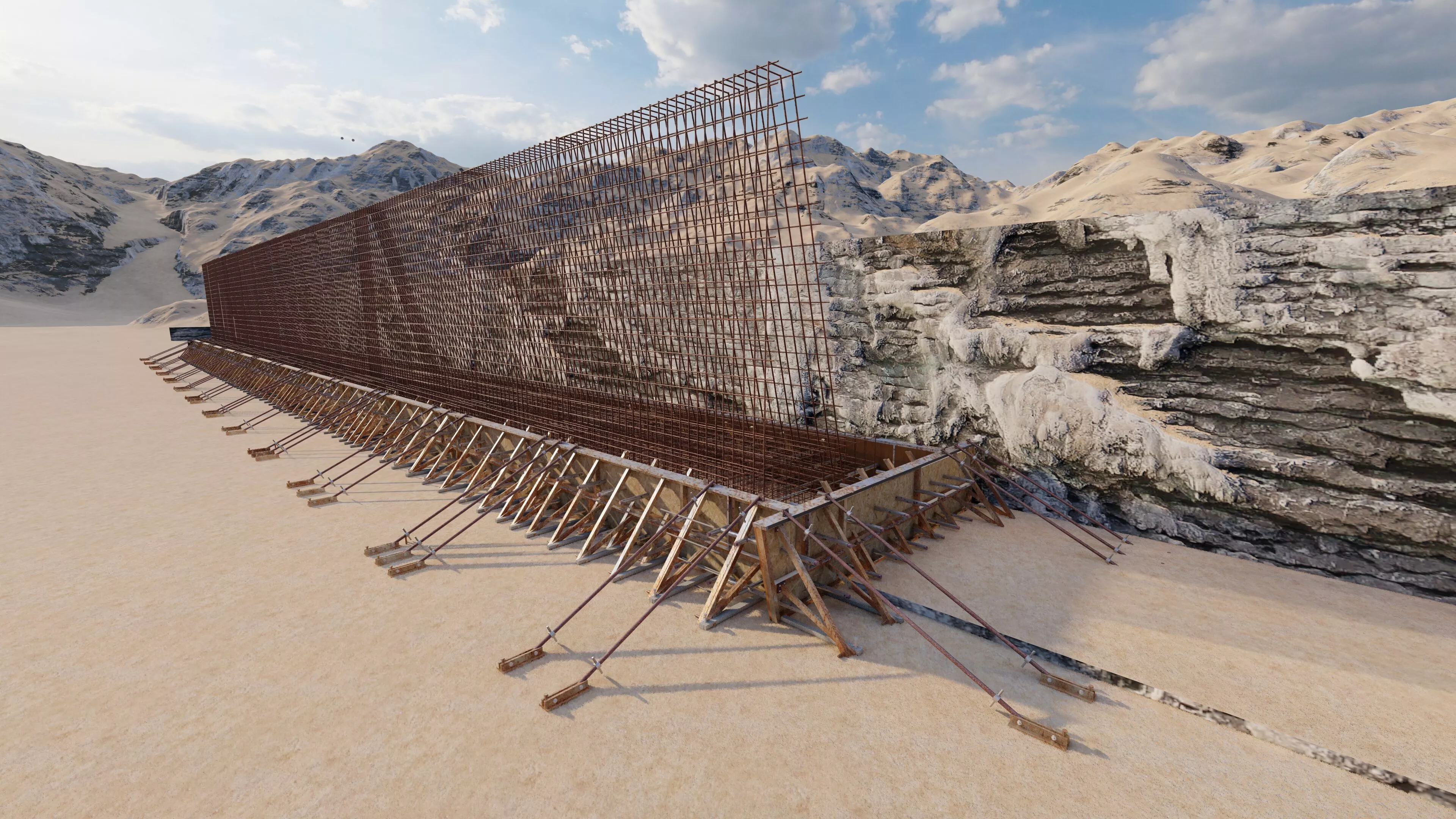 Bridge Construction 3D Model - Detailed Look into Infrastructure 3D model