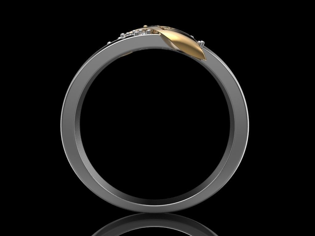 Love ring 3D print model_11