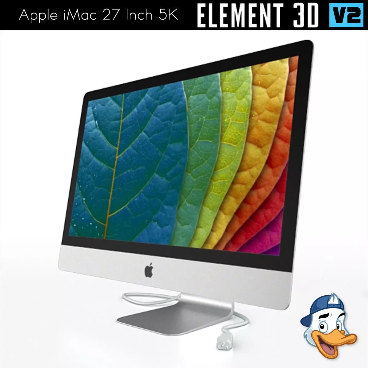Apple iMac 27 Inch 5K for Element 3D 3D model_0