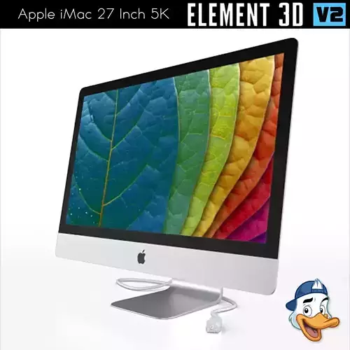 Apple iMac 27 Inch 5K for Element 3D 3D model