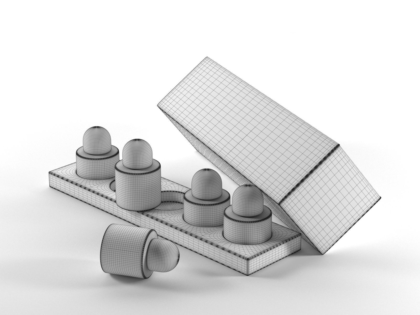 I Married Adventure Perfume Set 3D model_1