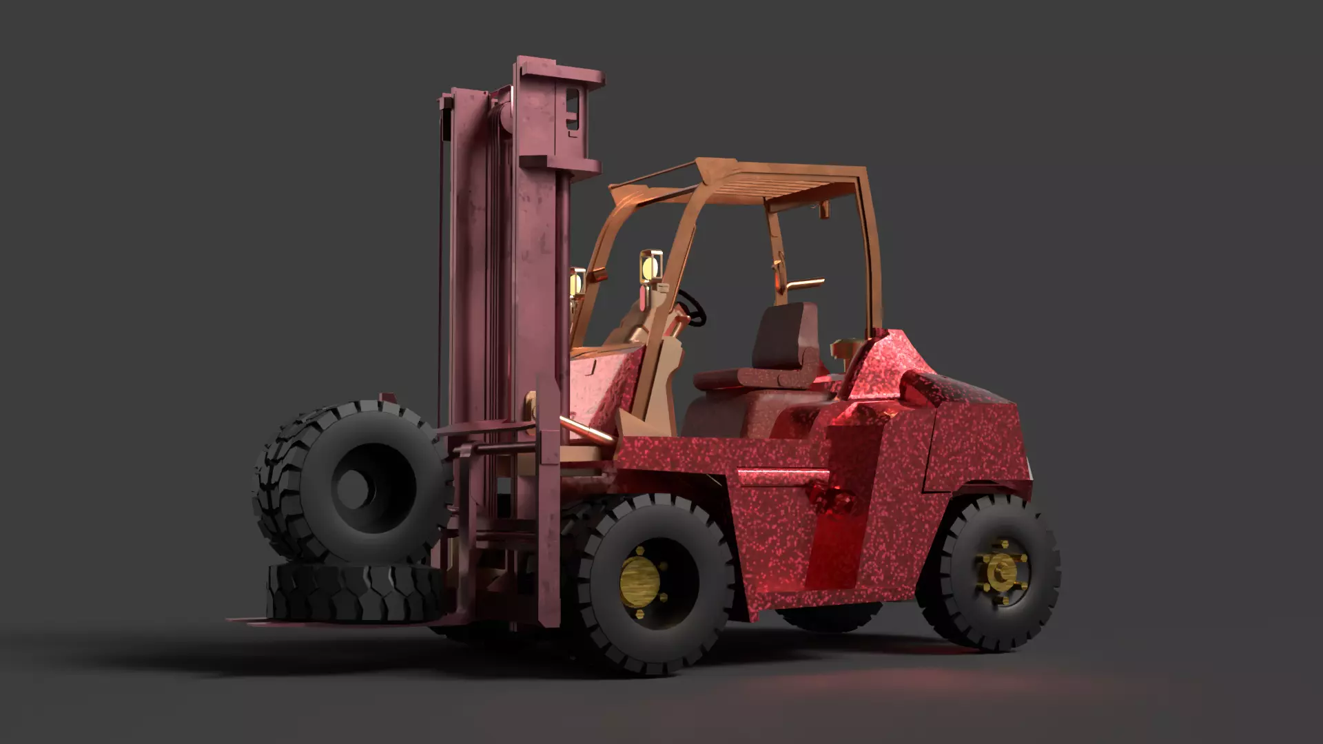 Chinese Cherry Forklift 3D Model 3D model