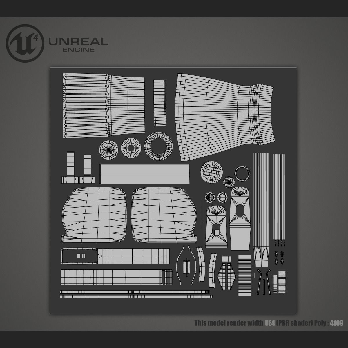Construction tools Low-poly 3D model_7