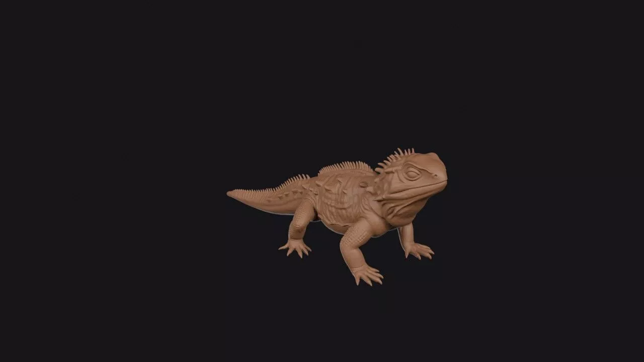 tuatara 3D print model