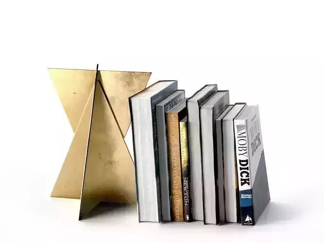Triangle Sculpture and Books
