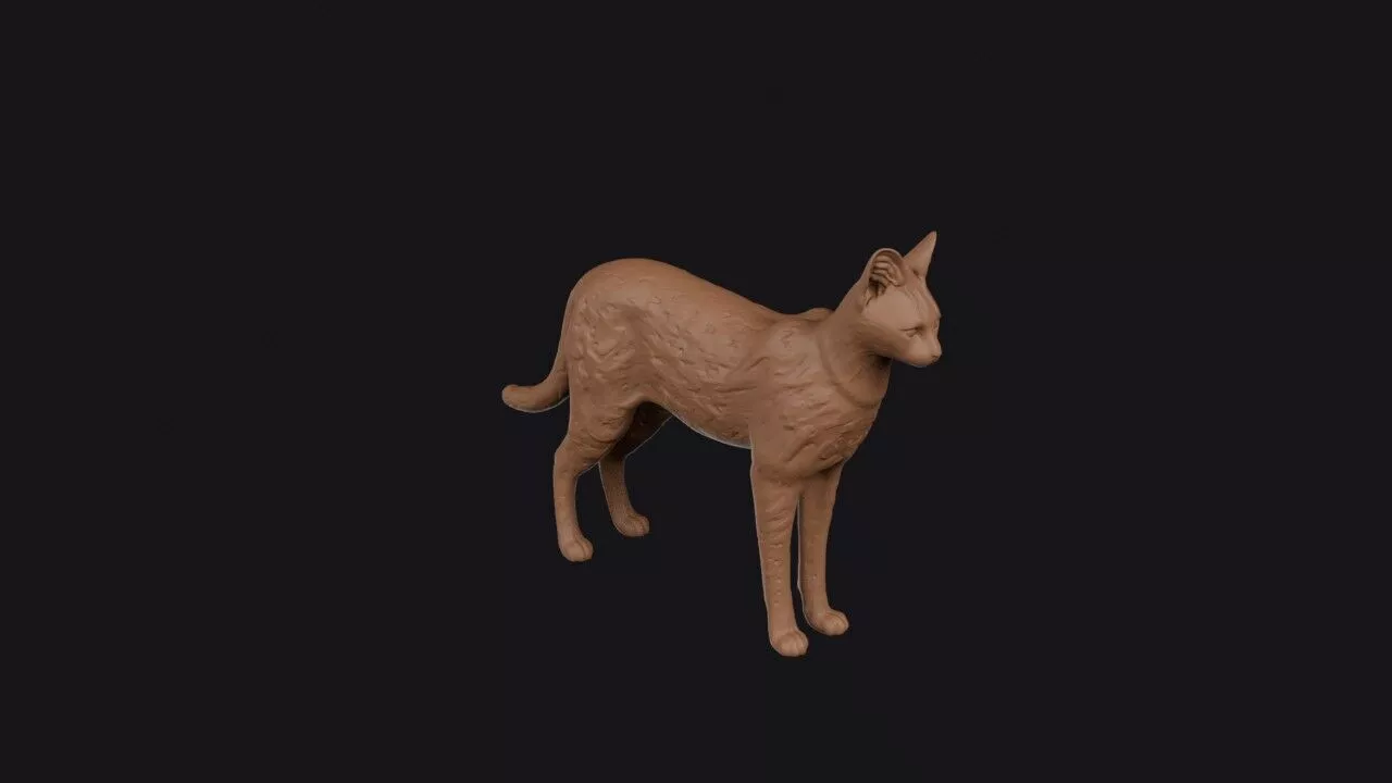 serval 3D print model