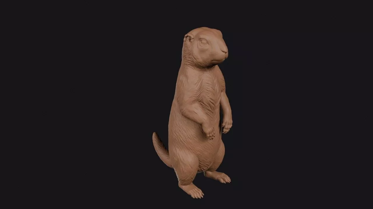 prairie dog 3D print model