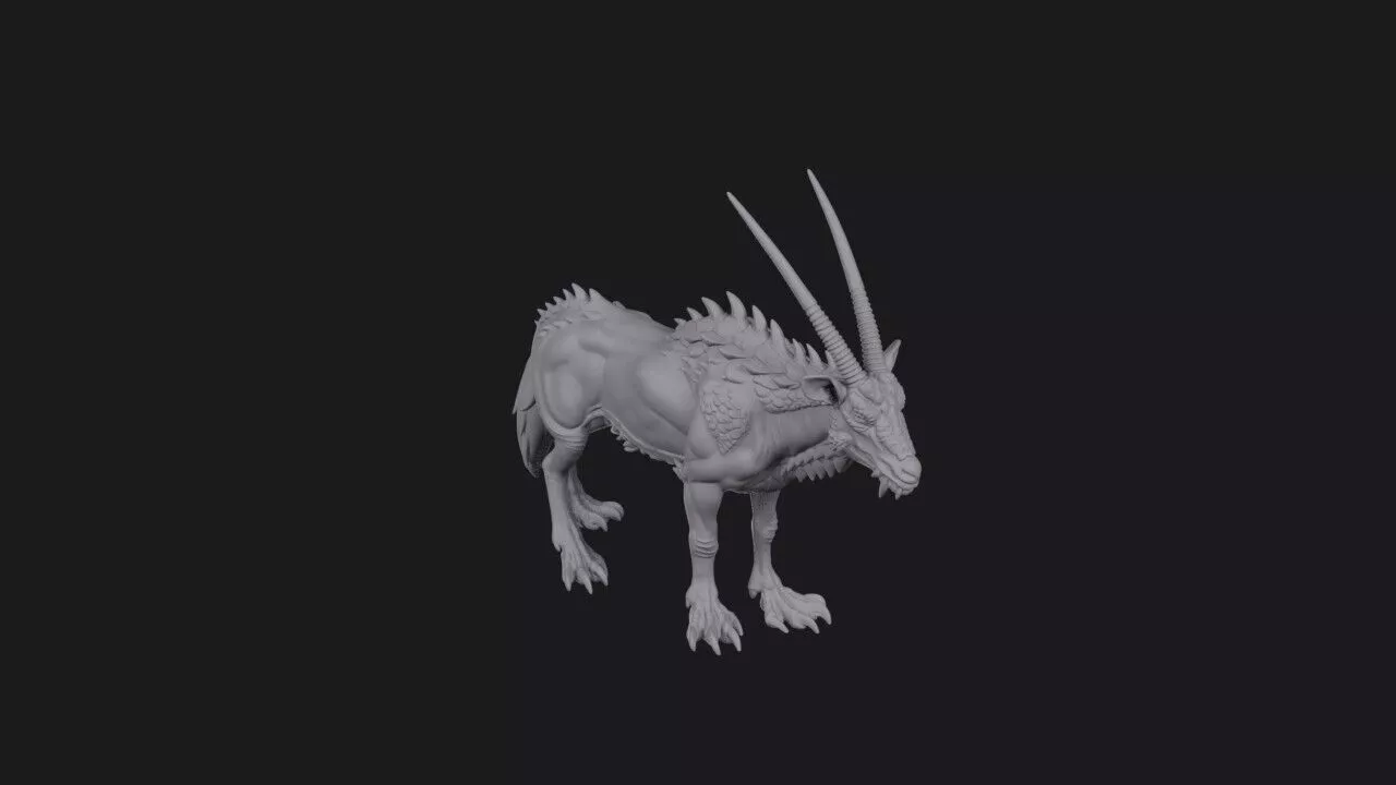 Gemsvaroth the Spearhorn 3D print model
