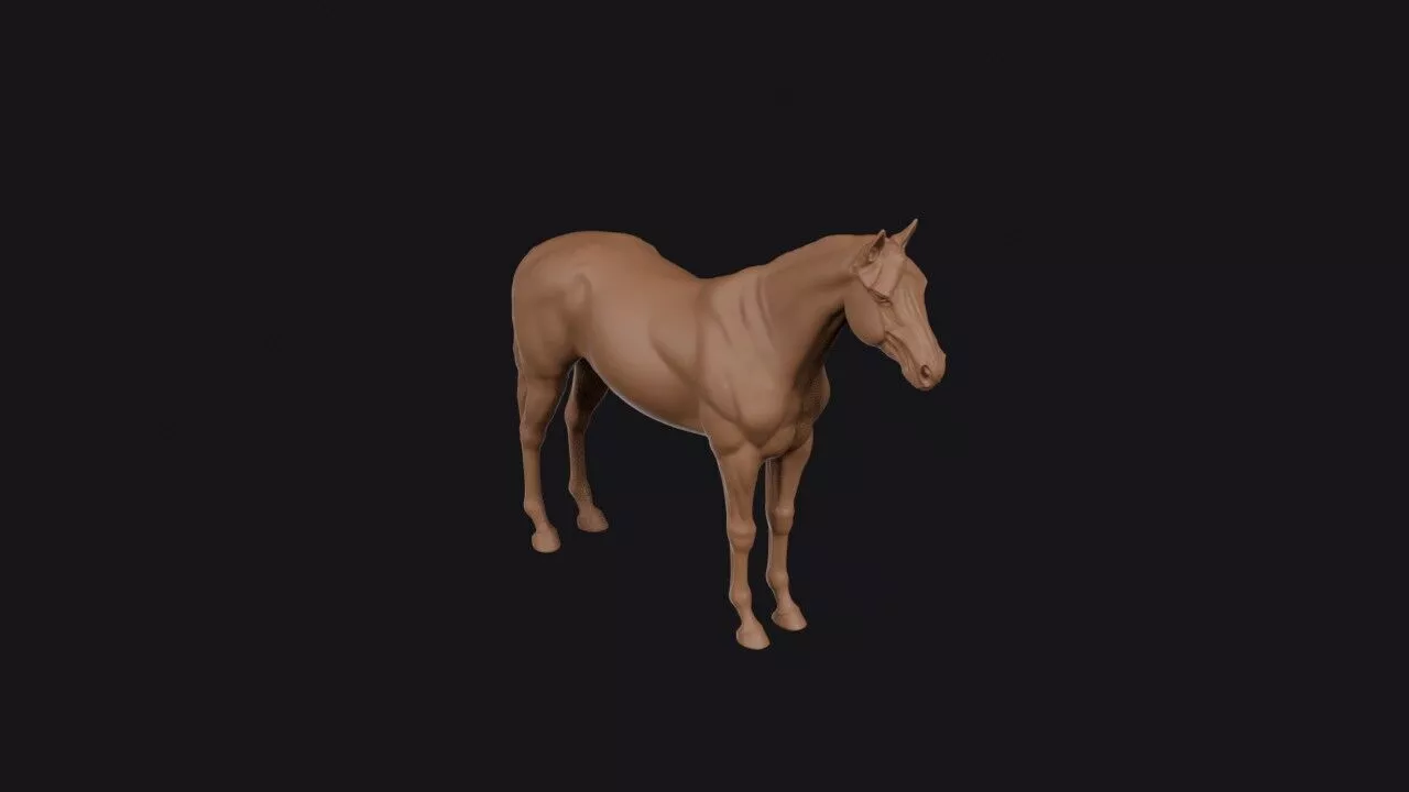 horse 3D print model