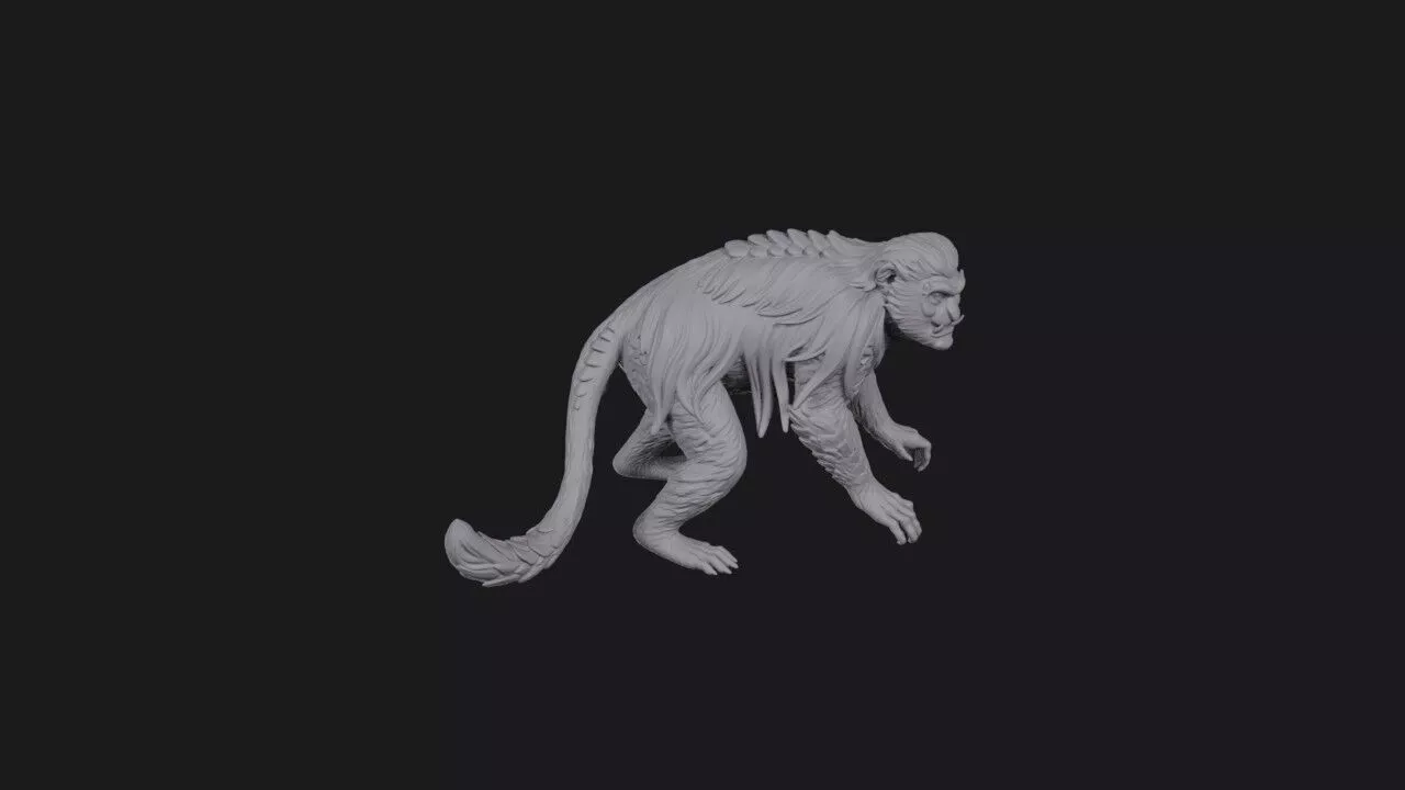 Colobane the Cloaktailed Seer 3D print model