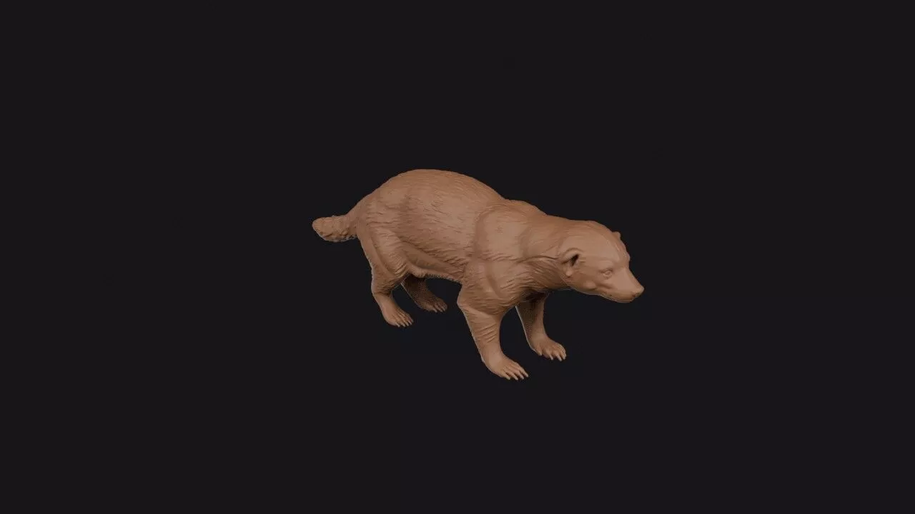 honey badger 3D print model