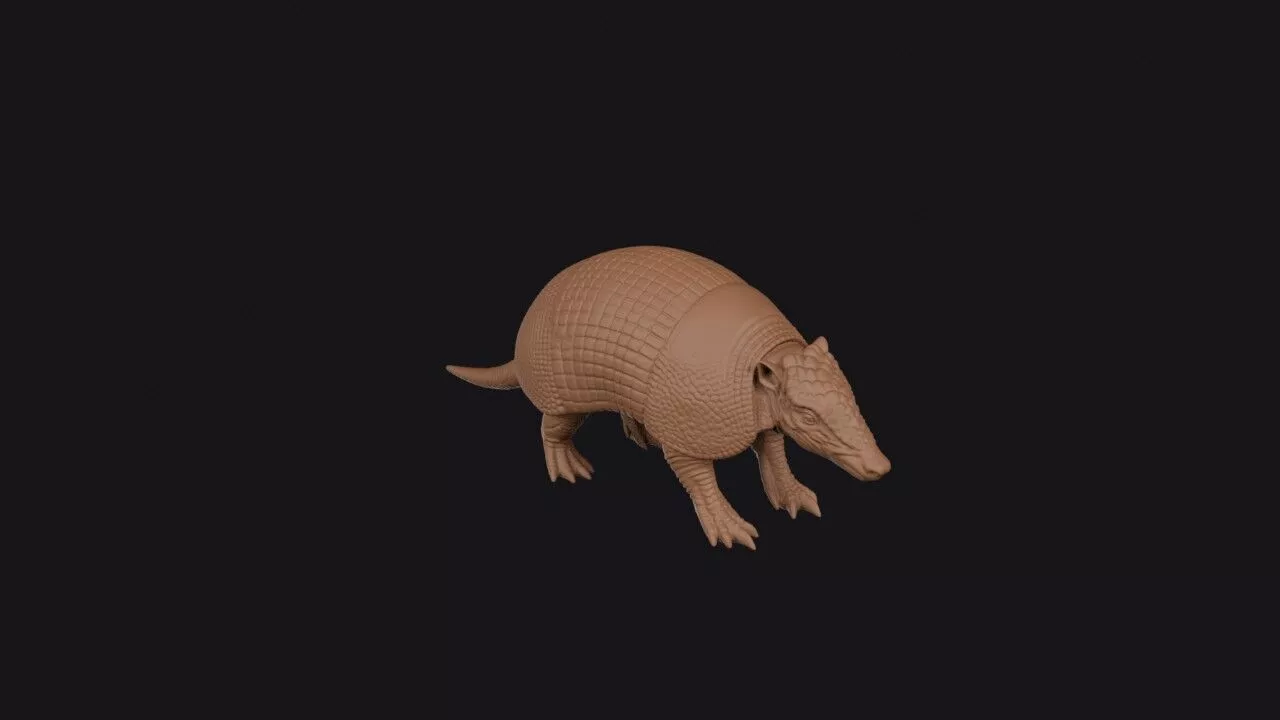 giant armadillo 3D print model