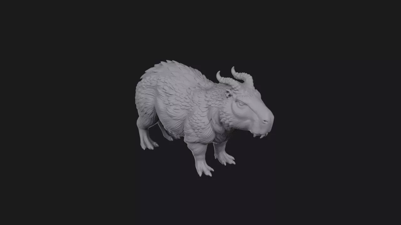 Capyboth the Marsh Guardian 3D print model