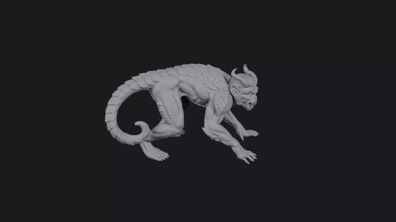 Capuxis the Trickster Imp 3D print model