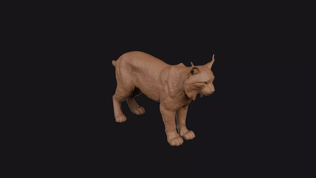 canada lynx 3D print model