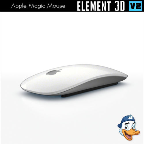 Apple Magic Mouse for Element 3D 3D model