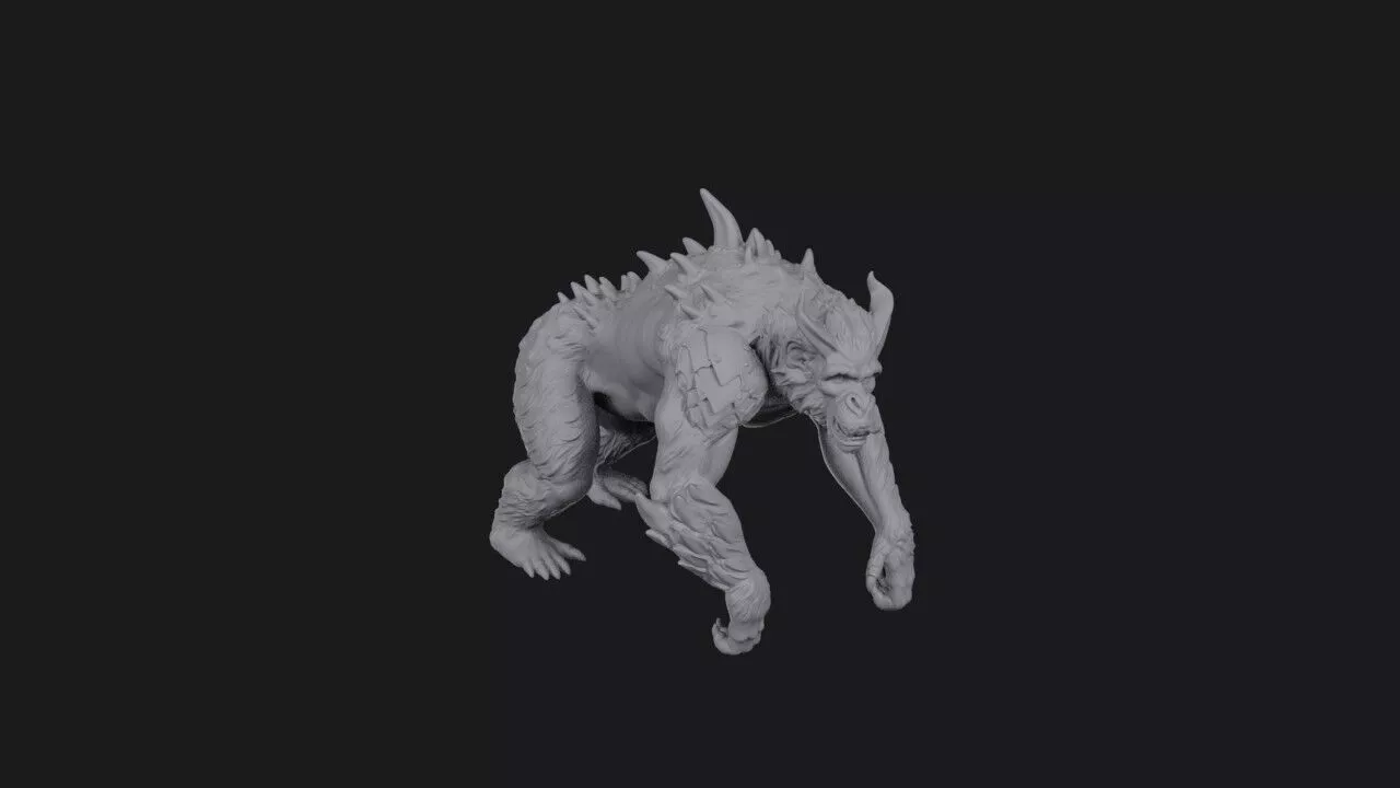 Bonoxis the Cunning Ape 3D print model