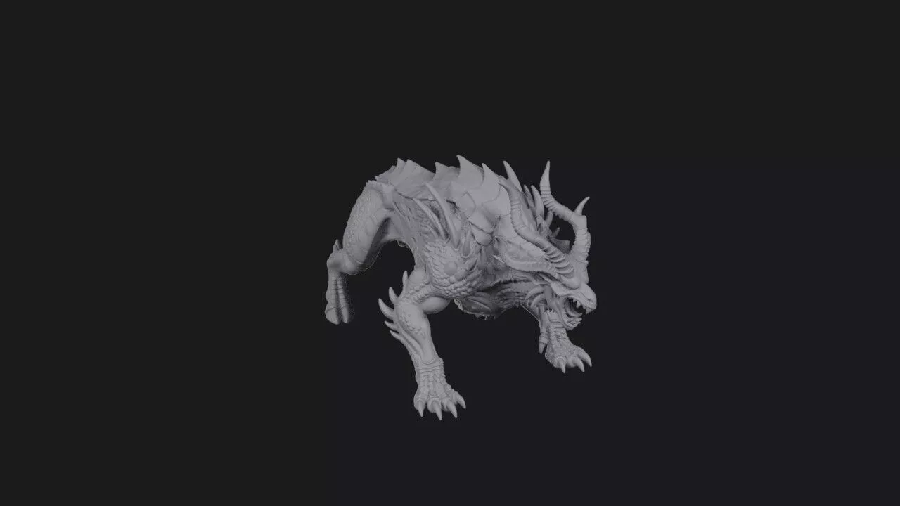 Bongath the Striped Stalker 3D print model