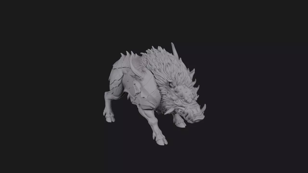 Boargrim the Tuskfury Beast 3D print model