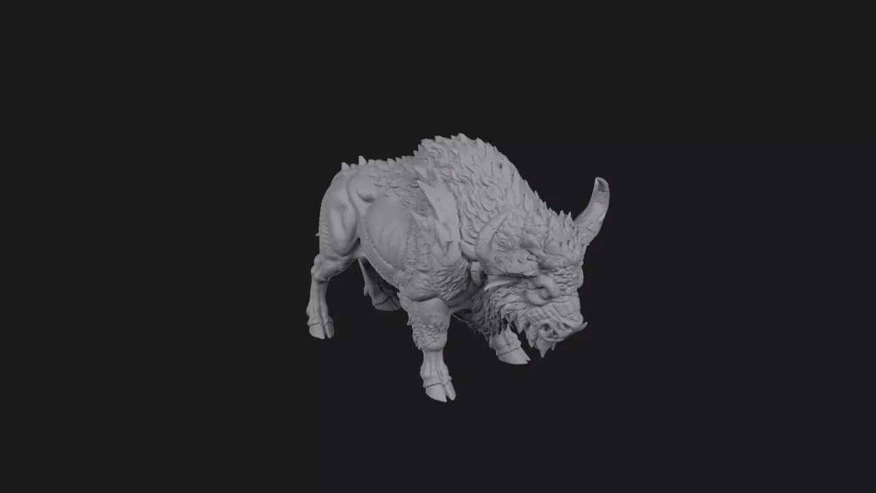 Bisonthar the Stampede Bull 3D print model