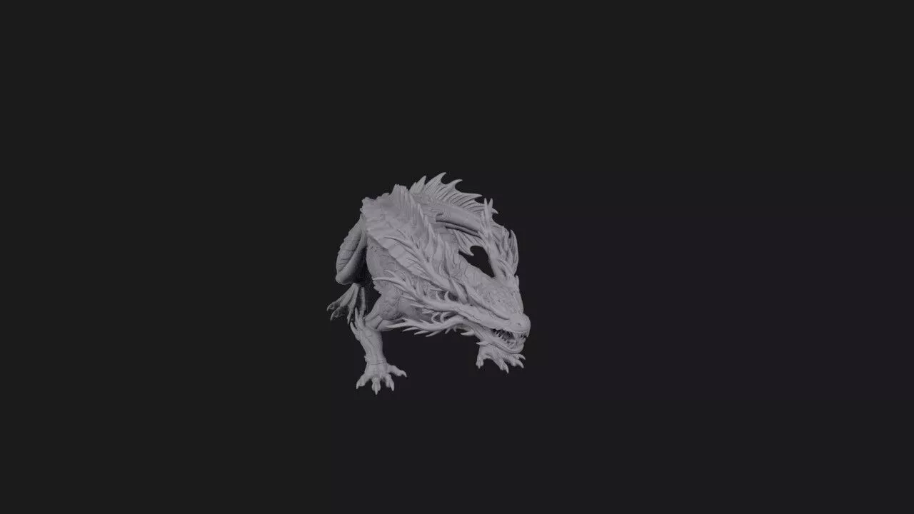 Axoloth the Regenerating Wyrmling 3D print model
