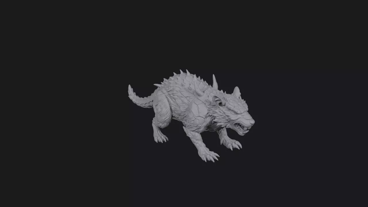 Agrouti the Feral Scurrier 3D print model